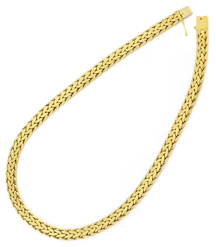 Foto 3 - Goldcollier Damen Goldkette massiv 18K Gold, K3416