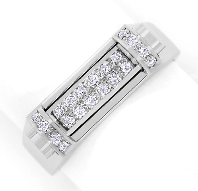 Foto 2 - Design-Ring mit 20 funkelnden Diamanten in 14K Weißgold, Q1216