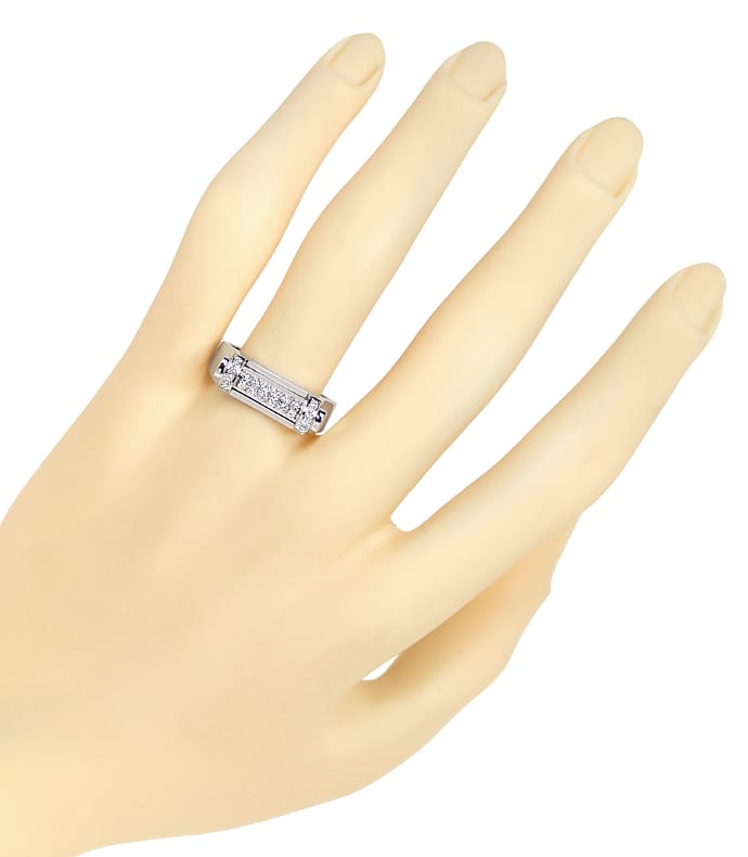 Foto 4 - Design-Ring mit 20 funkelnden Diamanten in 14K Weißgold, Q1216