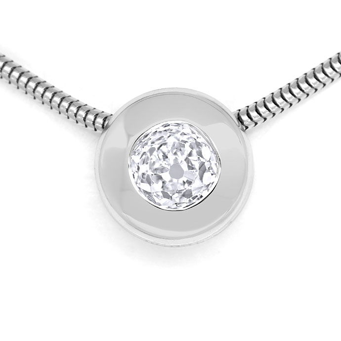 Foto 2 - Funkelndes Diamant-Collier mit 0,58ct Solitär Weißgold, R9055