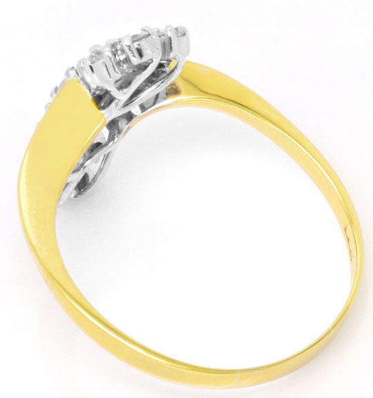 Foto 3 - Toll geschwungener Brillant-Diamant-Ring in Bicolorgold, S4317