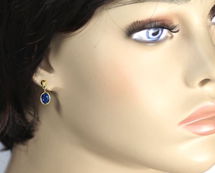 Foto 2 - Modische Ohrhänger mit 2,8ct blauen Saphiren, S5354