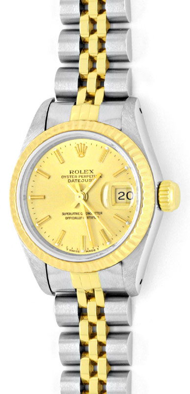 Foto 2 - Rolex Lady Datejust, Rolex Damen-Armband-Uhr Stahl-Gold, U1406